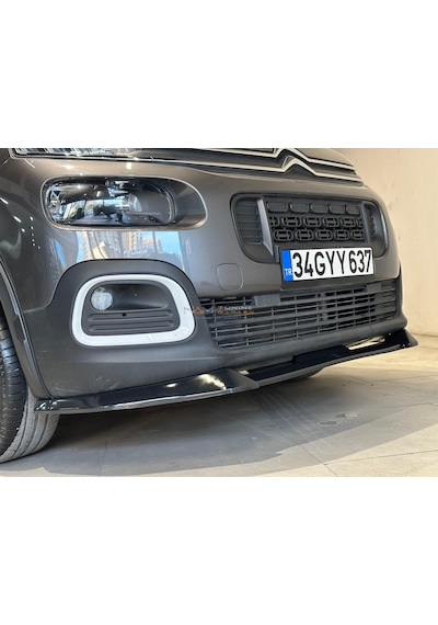 Peugeot Rifter Ön Lip Tampon Eki Parlak Siyah 2019+