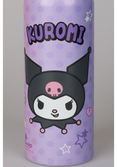 X Dekomus Lisanslı Kuromi Dark Delight Collection 600 Ml Çift Fonksiyon Kapaklı Çelik Matara Altın