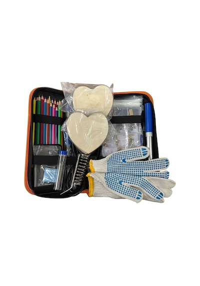 Yihua 928d-ı Set 2 60w Ayarlanabilir Sıcaklıklı Havya Ve Ahşap Yakma Seti 54 Parça