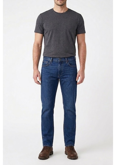 Levi's 514 Paça Erkek Kot Pantolon 00514-0004- Likralı Esnek Kumaş Kot Mavi