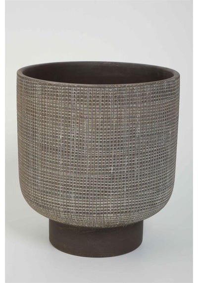 Vitale Lidya Füme Saksı 22.5 22.5 24.5 Cm Ak.kk0021 Renkli