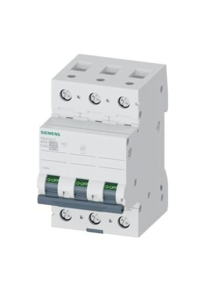 Siemens 5sl6332-7ya Otomatik Sigorta Classic C Tipi 32 Amper 3 Faz 6ka 70 Mm