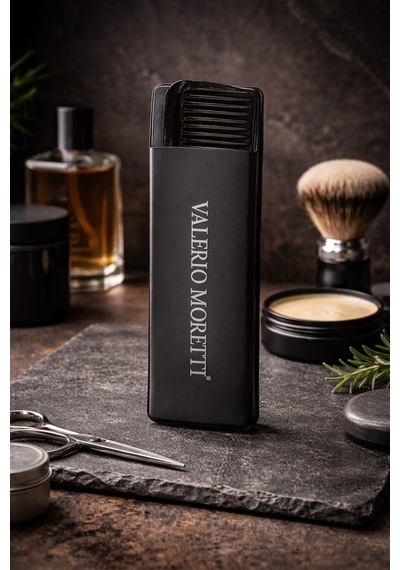 Valerıo Morettı Premium Saç & Sakal Tarağı Taşınabilir Kılıflı Erkek Bakım Tarağı Diğer