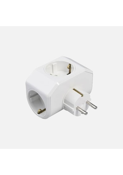 Yonca Plus Beyaz 3'lü Çocuk Korumalı Topraklı Priz