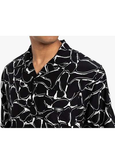Quiksilver Mercury Chrome Ss Shirt Erkek Günlük Gömlek Eqywt04626-blmc Siyah Siyah