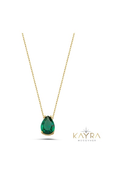Kayra Mücevher Peridot Altın Kolye Akm176