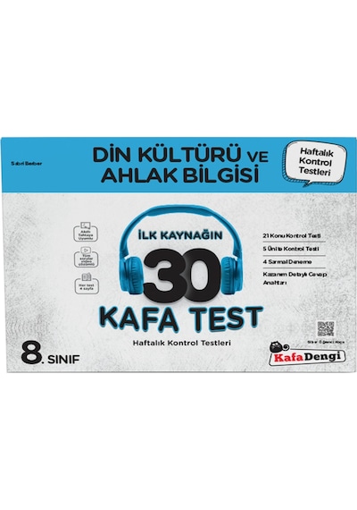 Yayınları 8. Sınıf Din Kültürü Ve Ahlak Bilgisi Ilk Kaynağın 30 Kafa Test