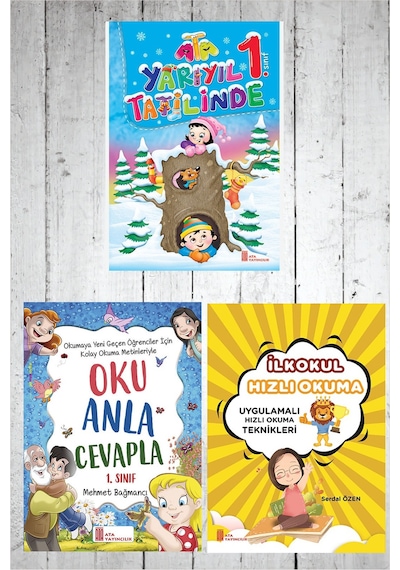1.sınıf Yarıyıl Tatilini Eğlenerek Okuma Seti