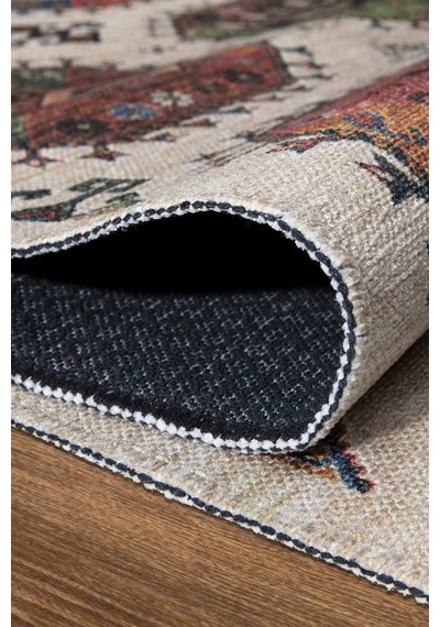 Valencıa-1509 Kaymaz Taban Dekoratif Modern Yıkanabilir Kolay Temizlenen Salon Balkon Mutfak Halısı Kilim Yolluk