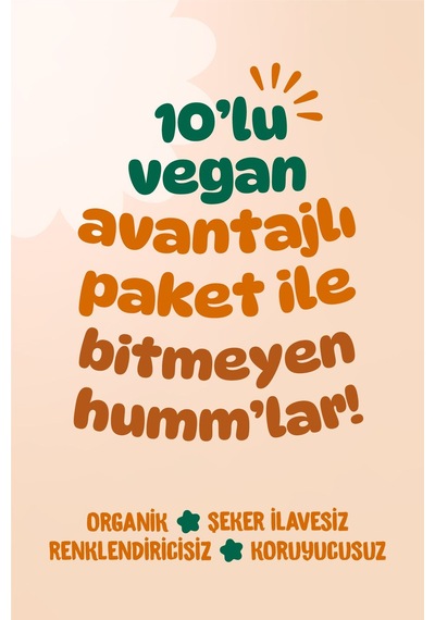 Hummorganic Organik Vegan Tatlı & Tuzlu Atıştırmalık Paketi - 10 adet (10 çeşit)