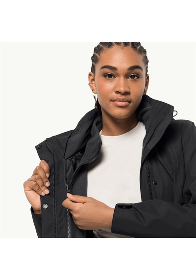 Jack Wolfskin Ottawa Kadın Mont C-jac107244b30v37 Siyah