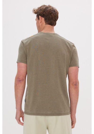 AC&Co / Altınyıldız Classics Erkek Hakı Slim Fit Dar Kesim Bisiklet Yaka Pamuklu Tişört Hakı AC&Co / Altınyıldız Classics Erkek Hakı Slim Fit Dar Kesim Bisiklet Yaka Pamuklu Tişört Hakı