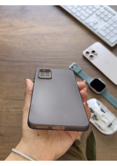 Redmi Note 11 Pro 4g Uyumlu Süper İnce Mat Ultra Thin Silikon Kılıf Siyah