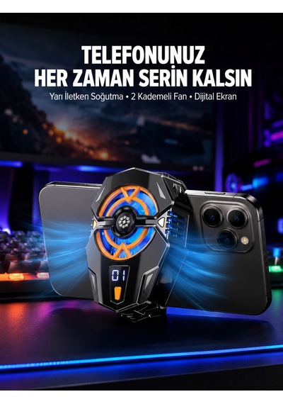 Yarı İletken Cep Telefonu Radyatörü 2 Hız Kademeli Dijital Ekranlı - Lisinya Standart