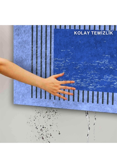 Dekoratif Kapı Önü Paspası - Kaymaz Taban 202 Çok Renkli