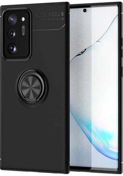 Galaxy Note 20 Ultra Kılıf Zore Ravel Silikon Kapak Siyah