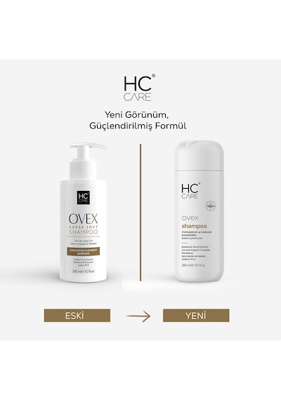 Hc Care Ovex İpeksi Yumuşaklık ve Parlaklık Şampuanı 300 ML