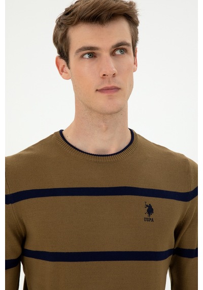 U.s. Polo Assn. Erkek Haki Kazak /triko 50297039-vr027 Haki