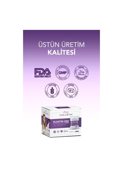 Colastin 7500 Mg Kolajen 200 Mg Elastin 30 Adet Toz Saşe Kolay Ve Yumuşak Içim