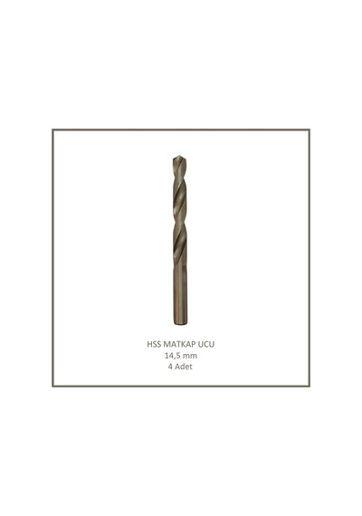 Hss Matkap Ucu 14,5 Mm, Metal, Ahşap, Plastik İçin 4 Adet