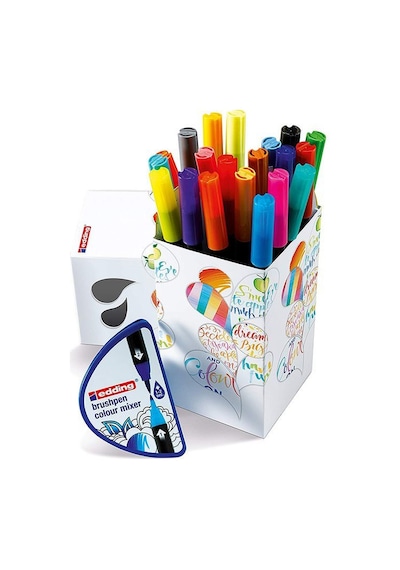 Edding Brushpen 1340 Fırça Uçlu Kalem Happy Box 20Li  Set