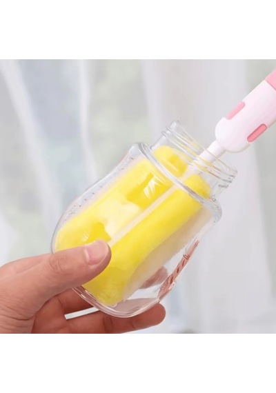 7 Parça Bebek Biberon Emzik ve Şişe Temizleme Fırçası Seti - Pipet Temizleyici & Steril Maşa Hediyeli