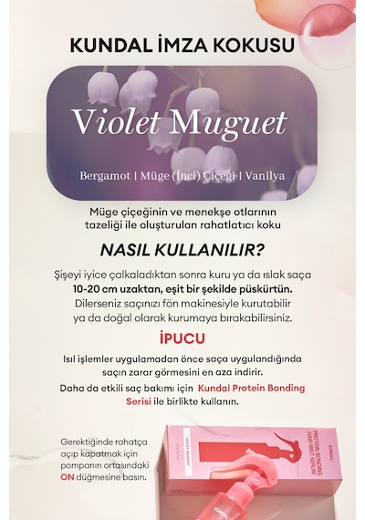 Kundal Violet Muguet Protein Bonding Hair Mist Serum 150 ML
