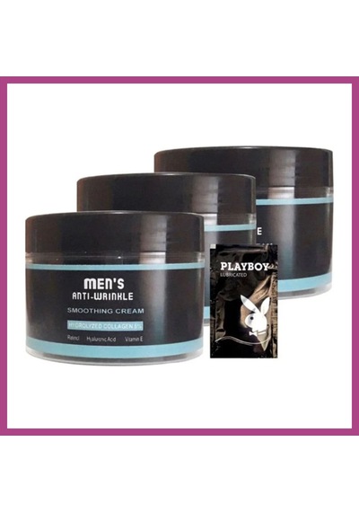 Gees Global Süper Mens 3 Adet Snmp20328 Smoothing Cream 100 Ml Antiwrinkle Erkek Yüz Cilt Kremi + Yanında Jel Gbzs