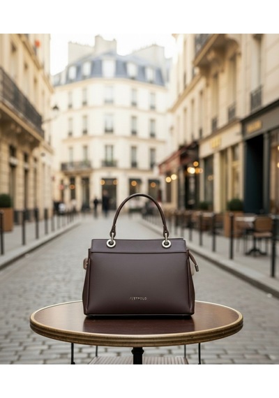 Just Polo Kadın Premium El & Omuz Çantası Ebat 18 X 26 Cm Shoulder Bag Kahverengi
