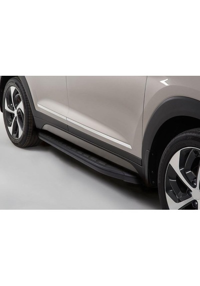 Omsa Line Chery Tiggo 7 Pro Yan Basamak 2023 Sonrası Proside Mat Siyah Alüminyum Alınlı Yan Koruma Basamak