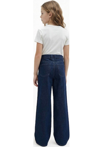 Defacto 90s Wıde Leg Geniş Paça Jean Pantolon Kız Çocuk G4648a826smnm26 Lacivert-nm26