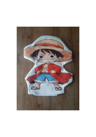 Ow Bag One Piece Luffy Best Desenli Şekilli Tasarım Chibi Karakter Yastık Çok Renklı