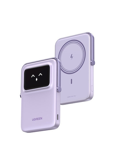 Ugreen Uno Magsafe Wireless 5.000 Mah 20w Hızlı Şarj Powerbank, Mor, 35606 Mor