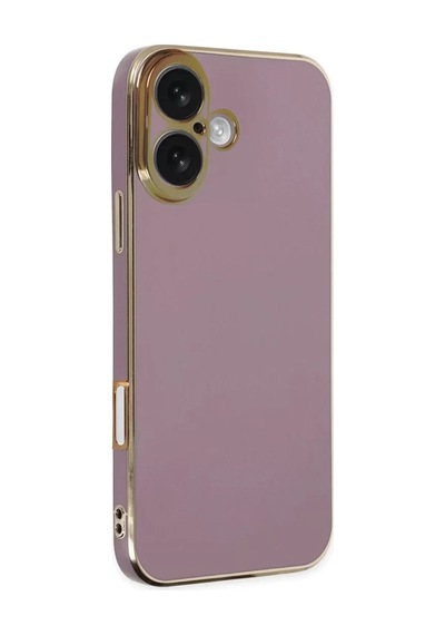 Newface Apple İphone 16 Kılıf Volet Silikon - Mor