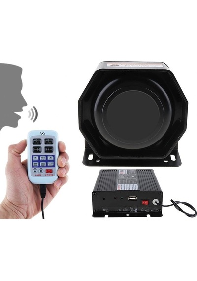 Profesyonel Uzaktan Kumandalı Polis Siren 200w - Mini Siren