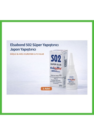 Vaveni Elsabond 502 Süper Yapıştırıcı Japon Yapıştırıcı 20g Güçlü Hızlı Kuruyan Super Glue 1 Adet Arz