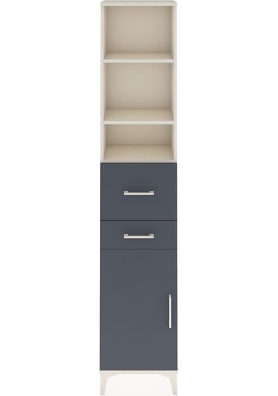 Arges Dolap 4 Raflı 2 Çekmeceli Tek Kapaklı 44x30x221 Aytaşı-antrasit Aytası Arges Dolap 4 Raflı 2 Çekmeceli Tek Kapaklı 44x30x221 Aytaşı-antrasit Aytası
