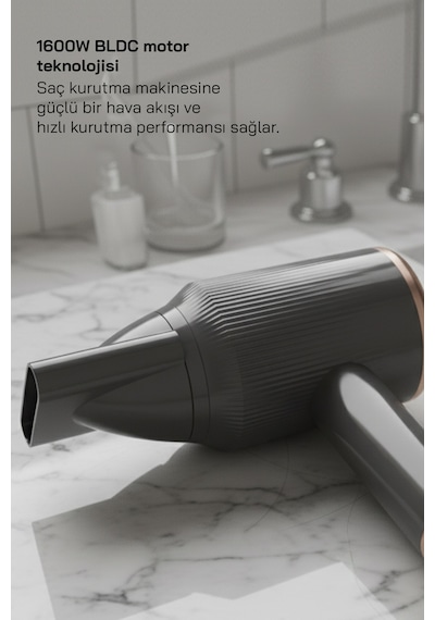 Sinbo Shd-1726 Bldc Saç Kurutma Makinesi - Gri