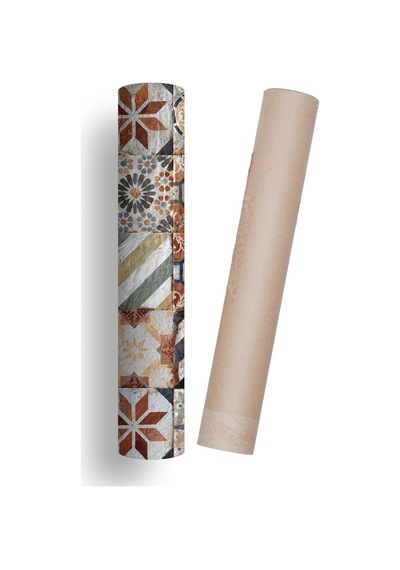 Mutfak Tezgah Arası Kendinden Yapışkanlı Folyo Kaplama Eskitme Taş Desen 60cm X 100cm