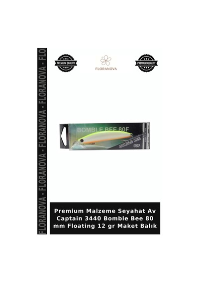 Premium Malzeme Seyahat Av Captain 3440 Bomble Bee 80 Mm Floating 12 Gr Maket Balık