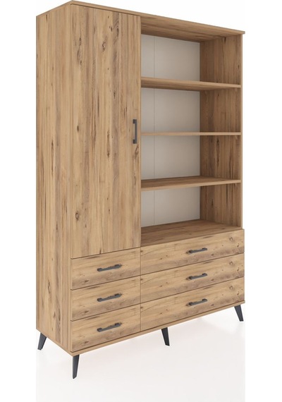 Hyperion Dolap 8 Raflı 6 Çekmeceli Tek Kapaklı 132x44x195 Çam-çam/çam Atlas Çam/atlas Çam Hyperion Dolap 8 Raflı 6 Çekmeceli Tek Kapaklı 132x44x195 Çam-çam/çam Atlas Çam/atlas Çam