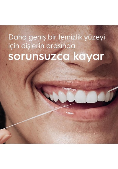Satin Tape Diş İpi, Plak Temizler, Parafinli Diş İpi, Nane Aroması, 50m