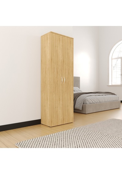 Ahşap Gardırop, Elbise Dolabı, Çok Amaçlı Dolap, Dolap & Temizlik Dolabı, 60x34x180cm Safir Meşe Ahşap Gardırop, Elbise Dolabı, Çok Amaçlı Dolap, Dolap & Temizlik Dolabı, 60x34x180cm Safir Meşe