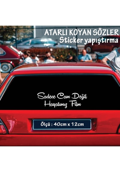 Hayatımız Film - Cam Yazıları Sticker Tiktok Whatsapp Sözleri