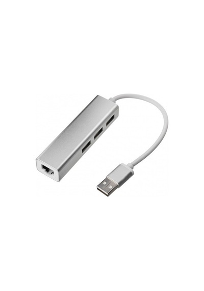 Luve Store Usb Rj45 Ethernet Adaptörü 3 Port Usb Hub Çoklayıcı Alüminyum Gövde