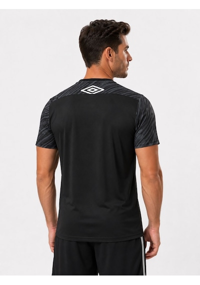 Umbro Plus Training Erkek Siyah Antrenman Spor Tişörtü Tf0437