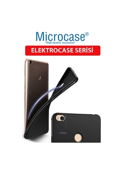 Microcase Xiaomi Mi Max 2 Elektrocase Serisi Silikon Kilif + Cam 287071678 - Seçenek / Cam Koruma-Cam Istiyorum