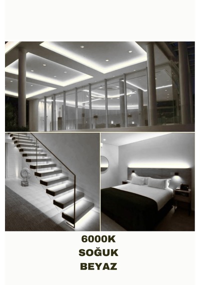 Dolap / Duvar 5 Metre Tak Çalıştır Mt/120 Led Şerit Led 6000k