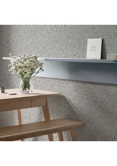 Roka 23110-1 Mantar Desenli Kabartmalı Modern Düz Sade Duvar Kağıdı