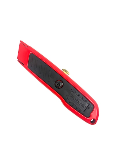 Workpro Wp213005 Alüminyum Gövde Geri Çekilebilir Rötuş Maket Bıçağı + 3 Adet Yedek Bıçak
